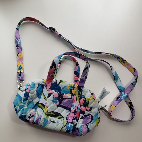 Vera Bradley Gorgeous Spring Satchel Crossbody Bag / Purse; Approx. 5 x 10 x 4 - Picture 9 of 9